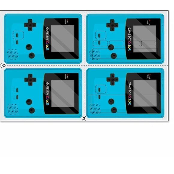 NWT New Four (4) Piece Game Boy Color Vinyl Card Skin Sticker Waterproof Protect - Picture 6 of 10